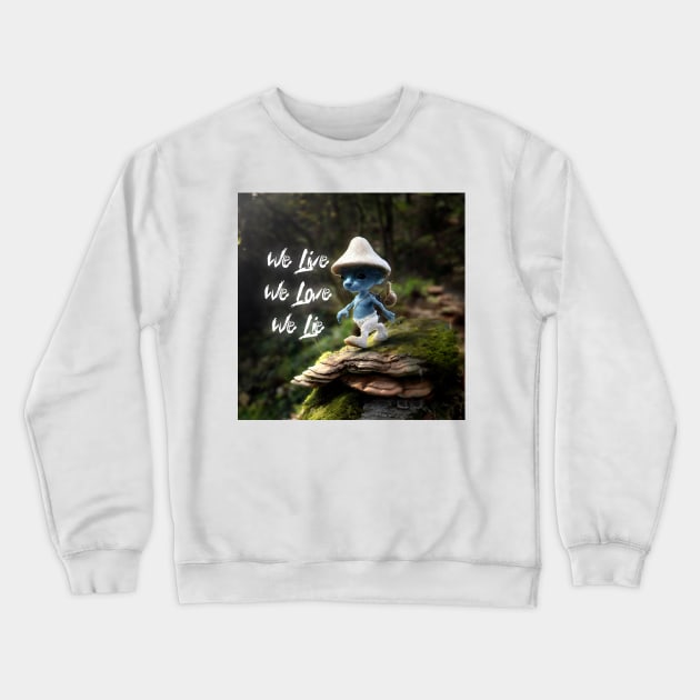 Smurf Cat Crewneck Sweatshirt by Surton Design